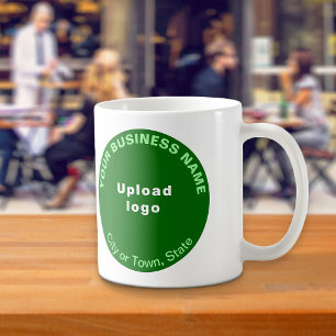 Grüne Round-Shape-Marke für Tasse