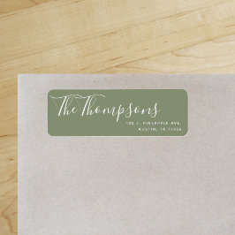 Grüne Rücksendeadresse für benutzerdefinierte Fami