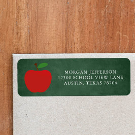 Grüne Rücksendeadresse für Schullehrer