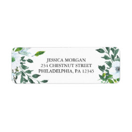 Grüne Rücksendeadresse Label Hochzeit