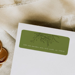 Grüne Rücksendeadressen-Aufkleber