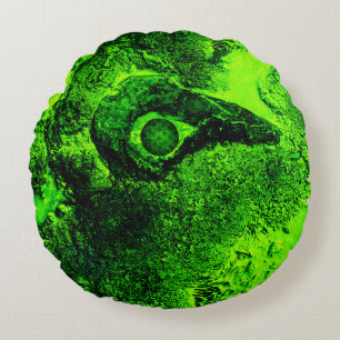 grüne runde Kissen auf der Suche nach