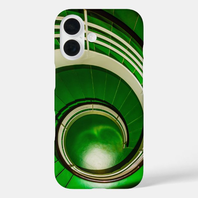 Grüne Rundtreppe Case-Mate iPhone Hülle (Rückseite)