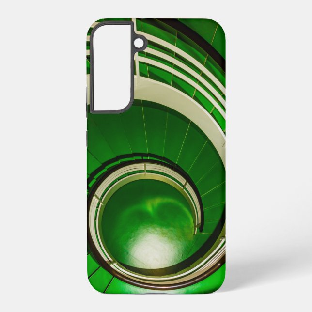 Grüne Rundtreppe Samsung Galaxy Hülle (Rückseite)