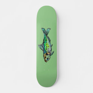 Grüne Sardine Skateboard