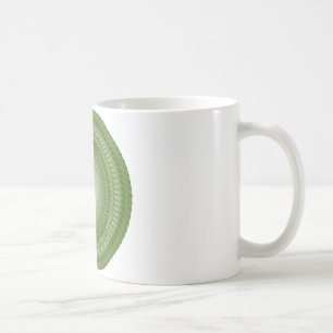 Grüne Saws-Mandala in Tribals Tasse