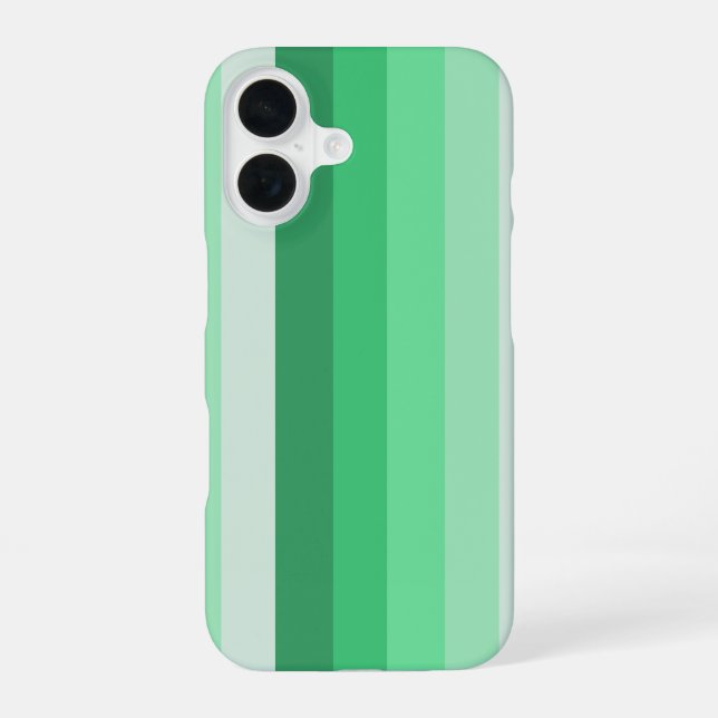 Grüne Schattenstreifen iPhone 16 Hülle (Rückseite)