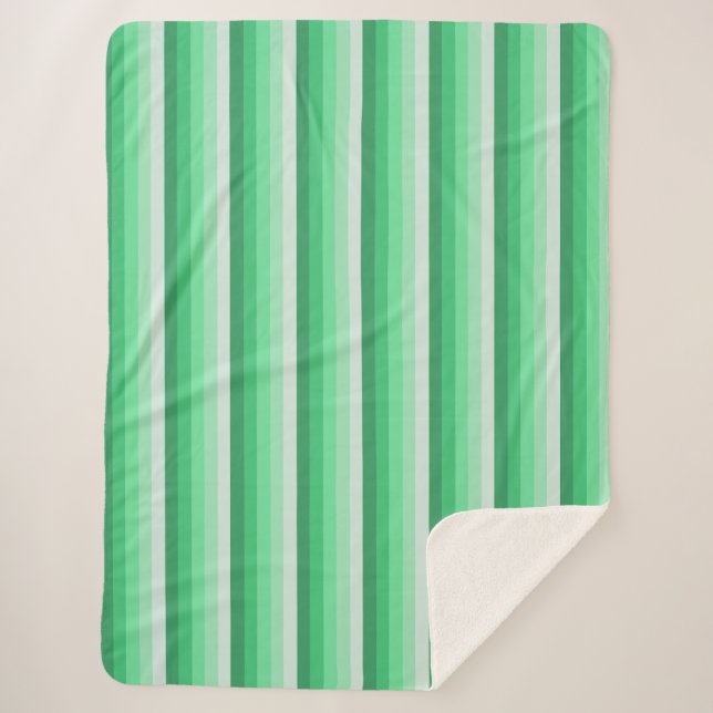 Grüne Schattenstreifen Sherpadecke (Vorderseite)