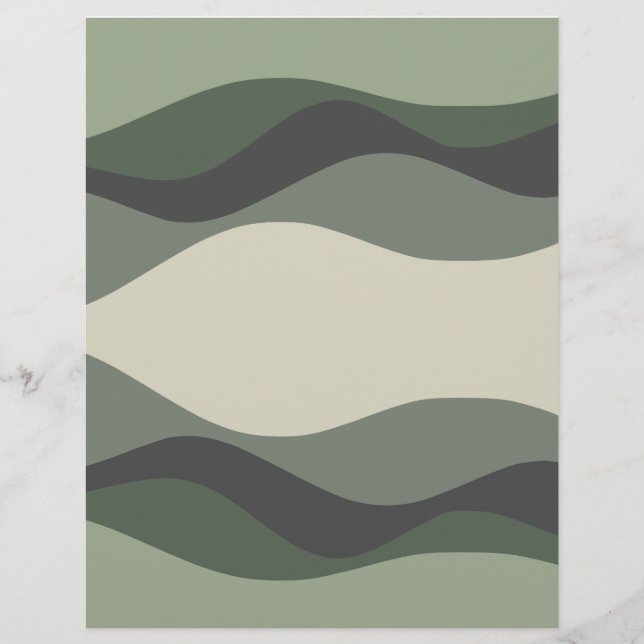 Grüne Schattierungen: (Vorderseite)