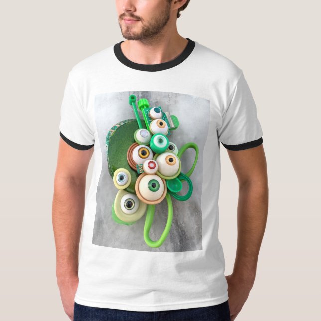Grüne Schere T-Shirt (Vorderseite)