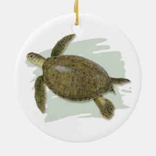 Grüne Schildkröte-Keramik-Verzierung Keramik Ornament