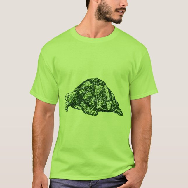 Grüne Schildkröte-T - Shirt (Vorderseite)