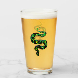 Grüne Schlange Glas