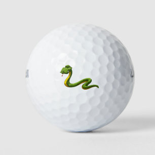 Grüne Schlange Golfball