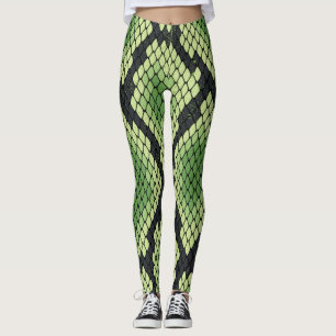 Grüne Schlange Leggings