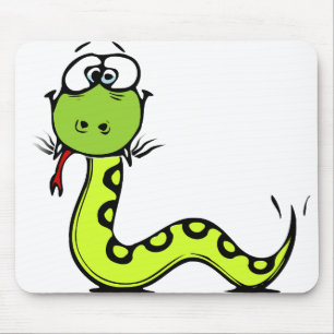 Grüne Schlange Mousepad