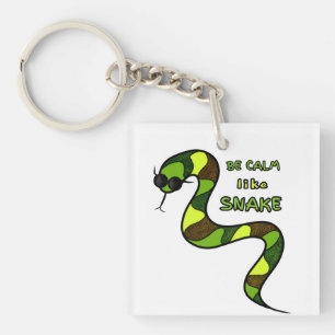 Grüne Schlange Schlüsselanhänger