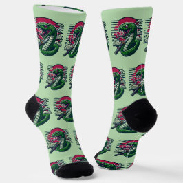 Grüne Schlange Socken