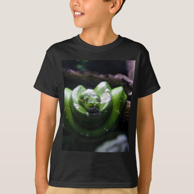 Grüne Schlange T-Shirt (Vorderseite)