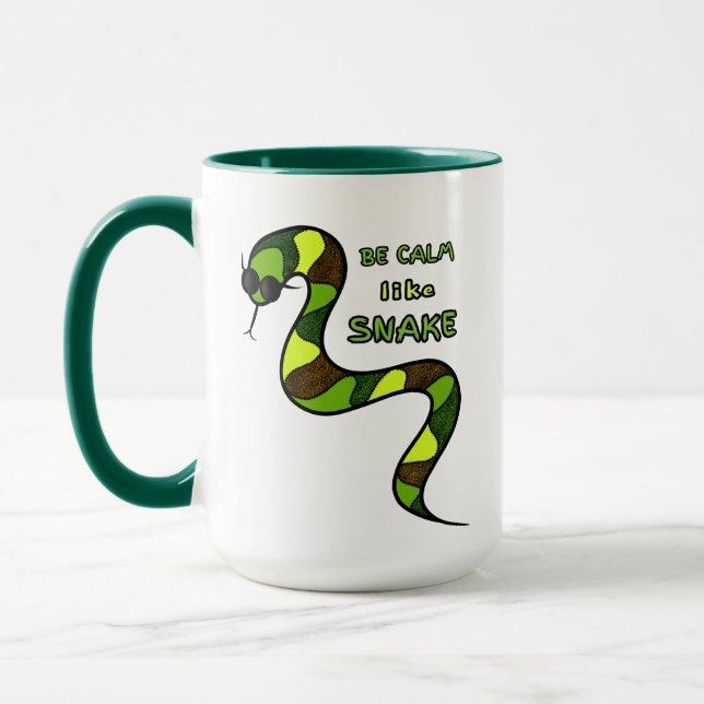 Grüne Schlange Tasse (Links)