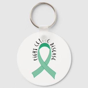 Grüne Schleife bekämpft Celiac-Krankheit Geschenk Schlüsselanhänger