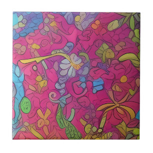 Grüne Schlichte Frosch-Keramik Sets Fliese