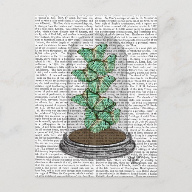 Grüne Schmetterlinge in Bell Jar 2 Postkarte (Vorderseite)