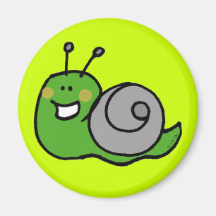 Grüne Schnecke Magnet