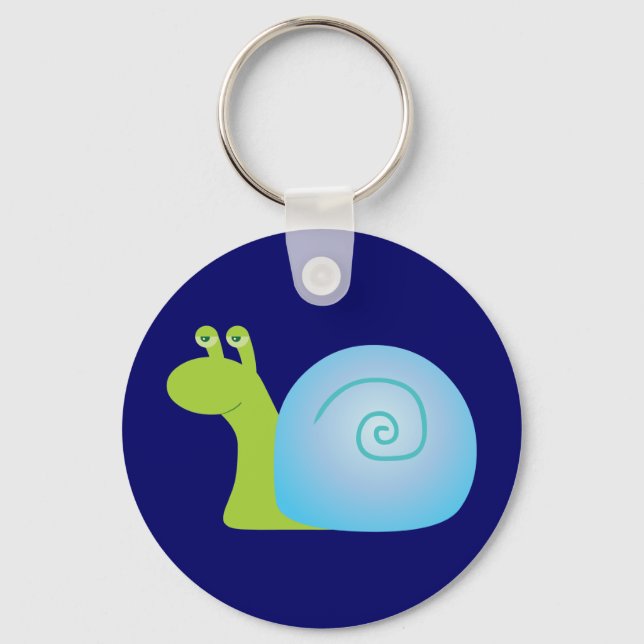 Grüne Schnecke Schlüsselanhänger (Vorderseite)