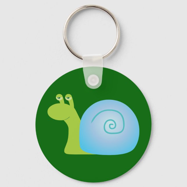 Grüne Schnecke Schlüsselanhänger (Vorderseite)