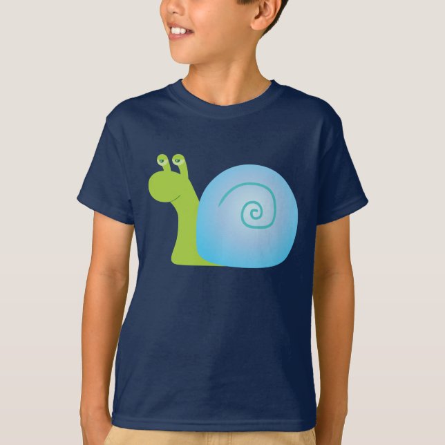 Grüne Schnecke T-Shirt (Vorderseite)