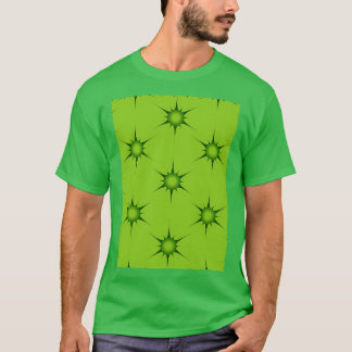 Grüne Schneeflocke Polnische Keramik Inspiriertes T-Shirt