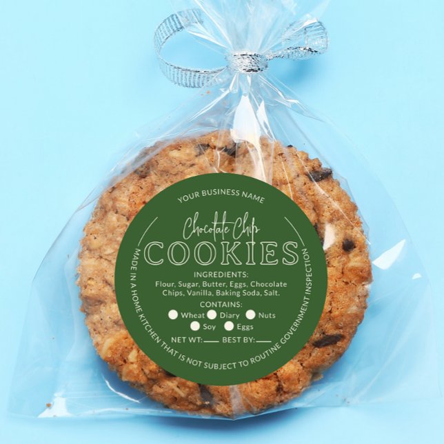 Grüne Schokolade Chip Cookies Hütte Aufkleber (Von Creator hochgeladen)