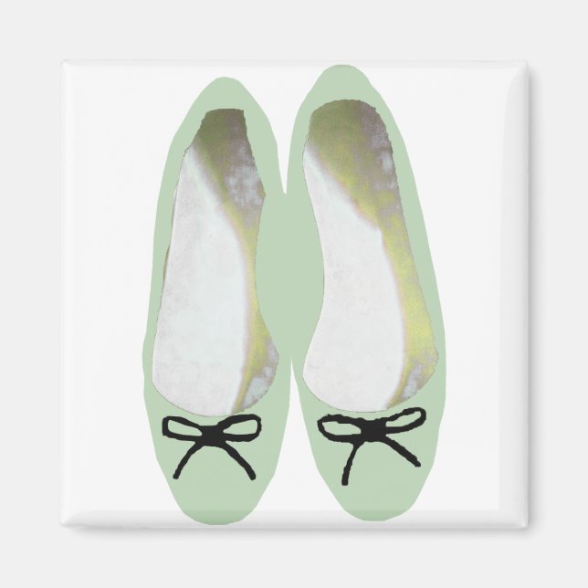 Grüne Schuhe Magnet (Vorne)