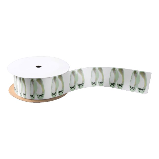 Grüne Schuhe Satinband (Spule)