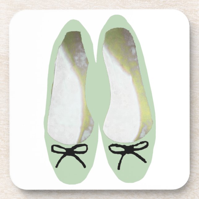 Grüne Schuhe Untersetzer (Vorderseite)