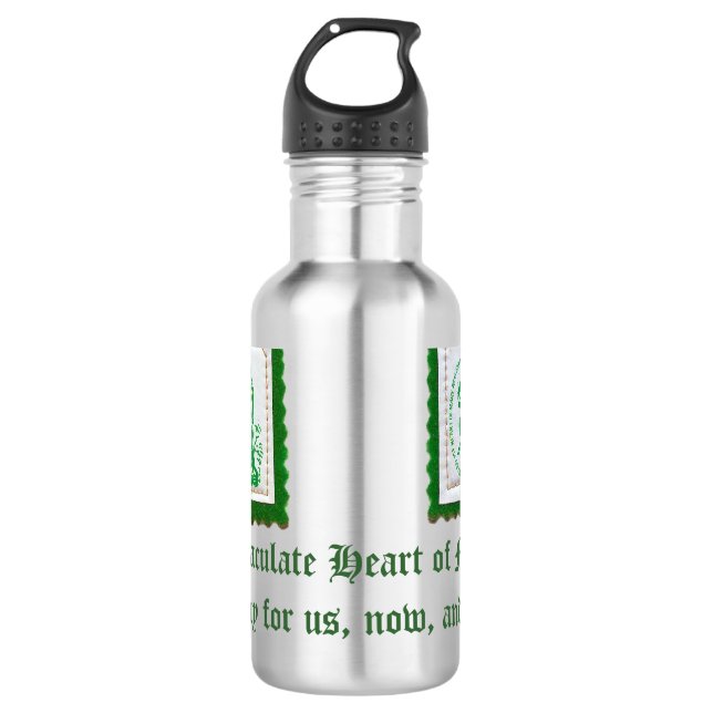 Grüne Schulterblattfreiheits-Flasche Edelstahlflasche (Vorderseite)