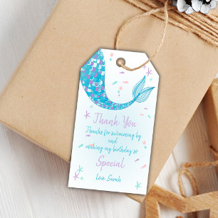 Grüne Schwanz Mermaid Gift Tags Geschenkanhänger