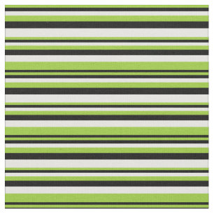 Grüne, schwarze und weiße Linien Stoff