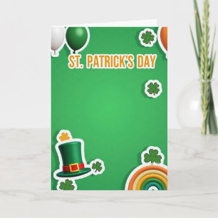 Grüne Sechseck St. Patricks Karte