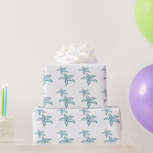 Grüne Seestern Geschenkpapier