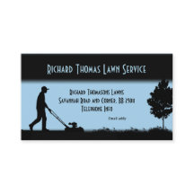 Grüne Service Landschaft Blue Business Card