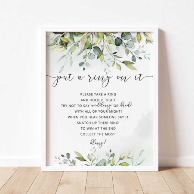 Grüne setzte einen Ring auf das Spiel Poster (Von Creator hochgeladen)