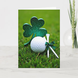 Grüne Shamrock-Golfkarte Karte