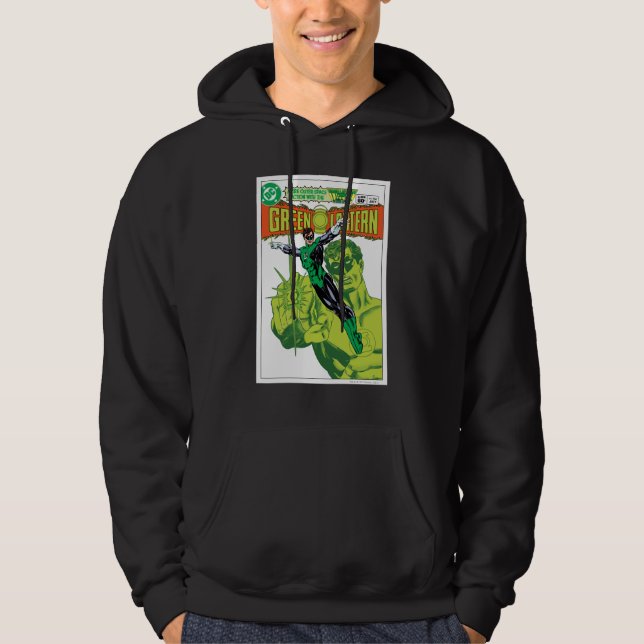 Grüne Signalleuchte - Comic-Abdeckung Hoodie (Vorderseite)