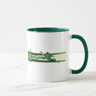 Grüne Signalleuchten und Logo Tasse