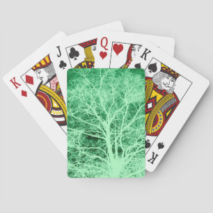 Grüne Silhouette Spielkarten