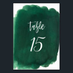 Grüne Smaragdgrün Moderne Hochzeit Tischnummer<br><div class="desc">Grüne Smaragdgrün Moderne Hochzeit</div>