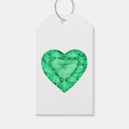 Grüne Smaragdkronen Geschenkanhänger