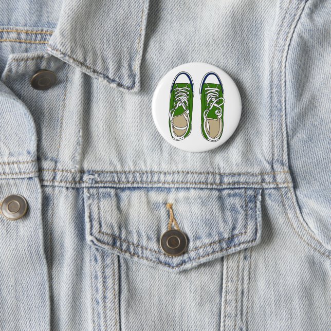 Grüne Sneakers Button (Beispiel)